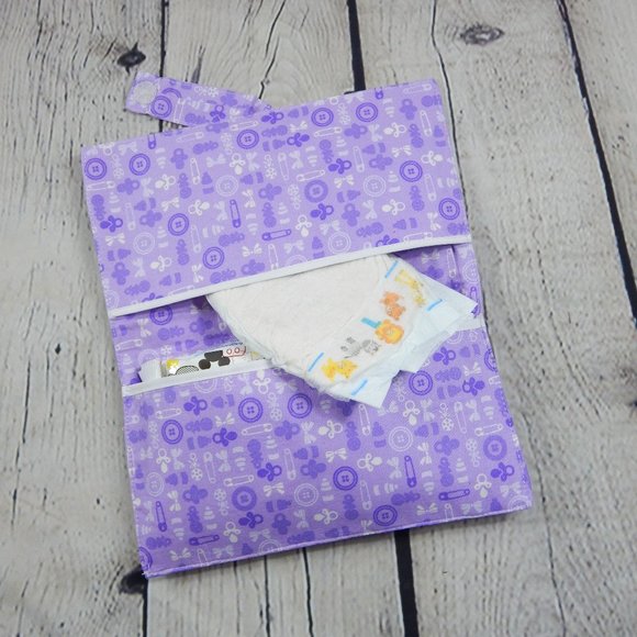 Beautiful Wipes and Diaper Clutch Handmade - Picture 6 of 6
